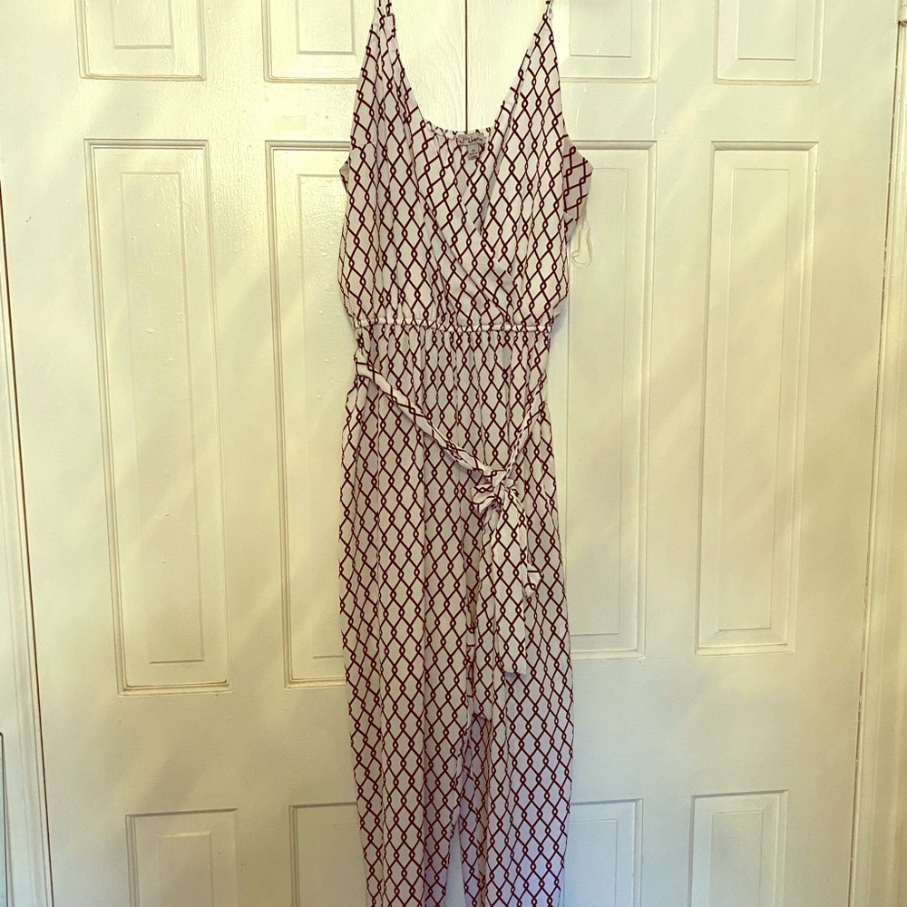 White and black romper